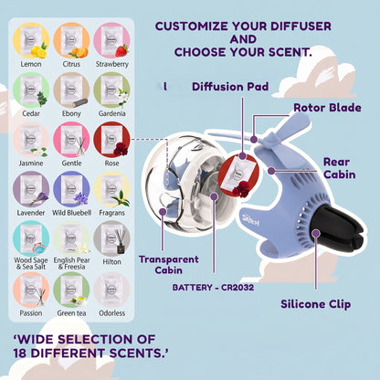HeliBuddy - Animated Light-Up Car Air Freshener